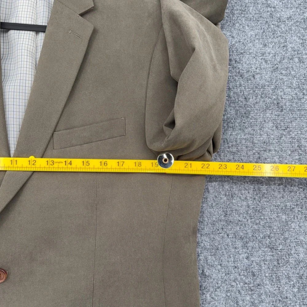 Lauren Ralph Lauren Mens 43R Taupe Brown Two Button Sport Coat Blazer Jacket‎